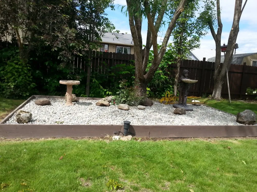 Local landscape installation in Spirit Lake, ID - Mountain View Landscaping
