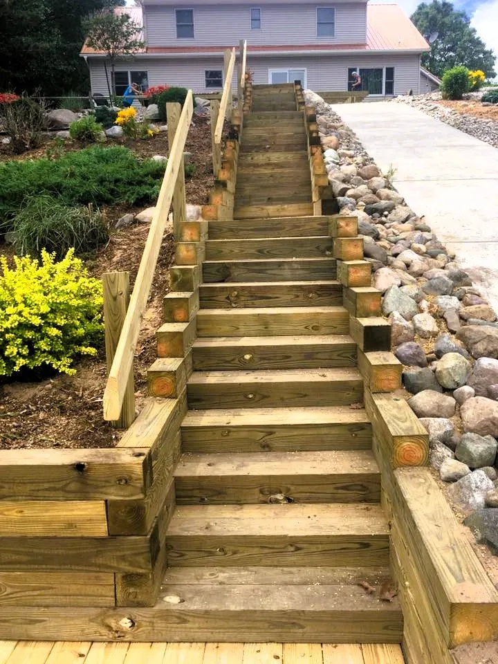 Local landscape design in Evart, MI by Mountains Edge