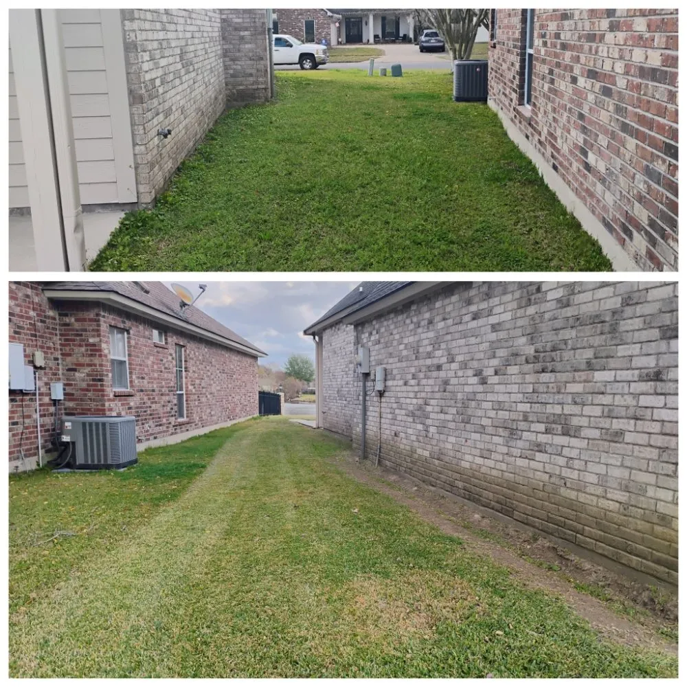 Professional outdoor landscaping with custom design in Baton Rouge, LA by Mow & Go Lawn Service