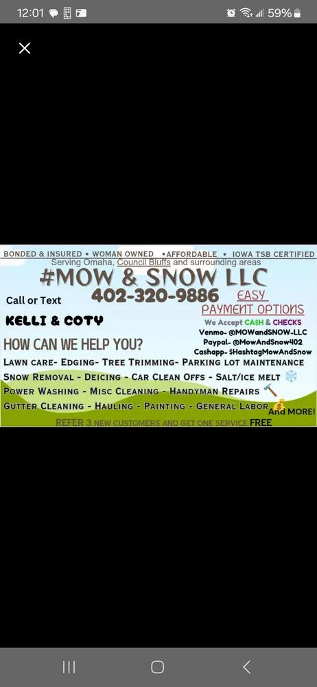 Top-rated residential landscaping near you in Council Bluffs, IA by Mow & Snow