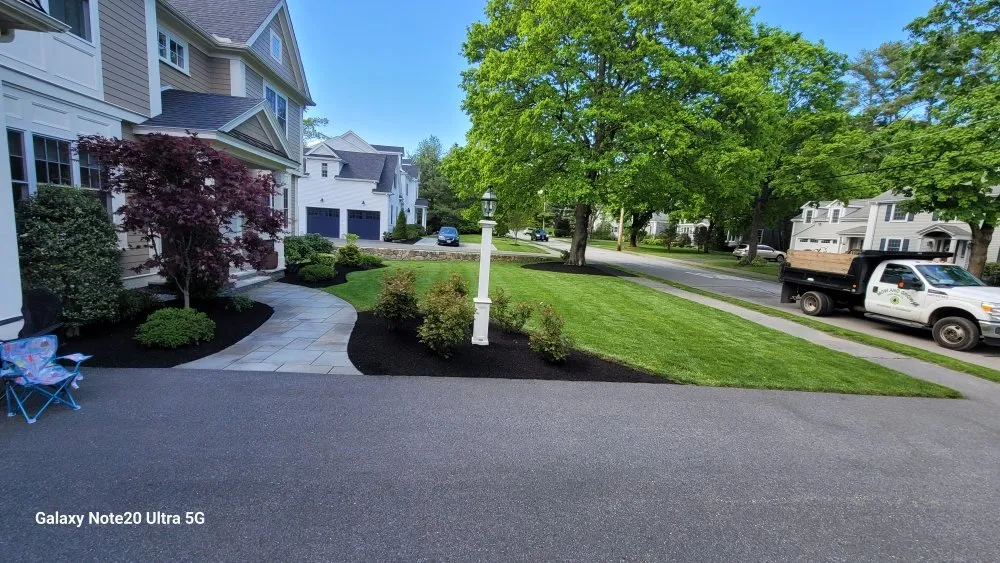 Affordable landscape installation in Framingham, MA by Mow and Grow Lawn Services