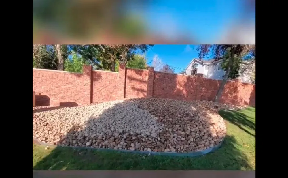 Professional yard cleanup service with custom design in Aurora, CO by Mow and Snow