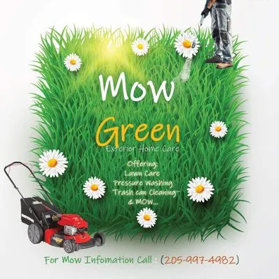 Mow Green Exterior Home Care Logo