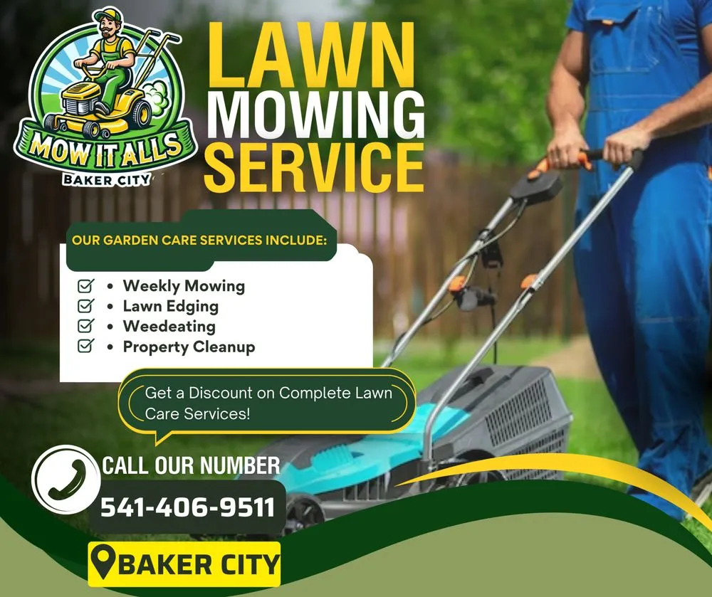 Local yard cleanup service in Baker City, OR by Mow it Alls