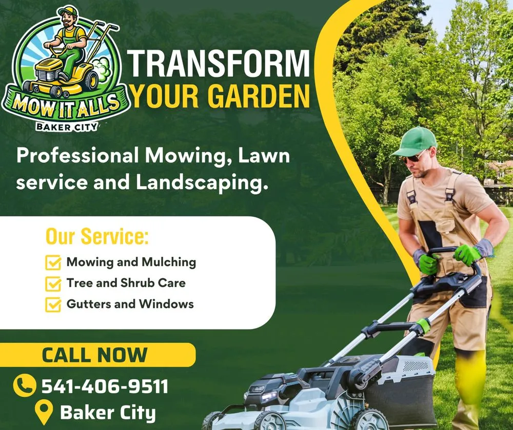 Expert landscaping services with custom design across Baker City, OR - Mow it Alls
