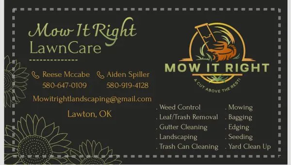 Mow It Right Logo