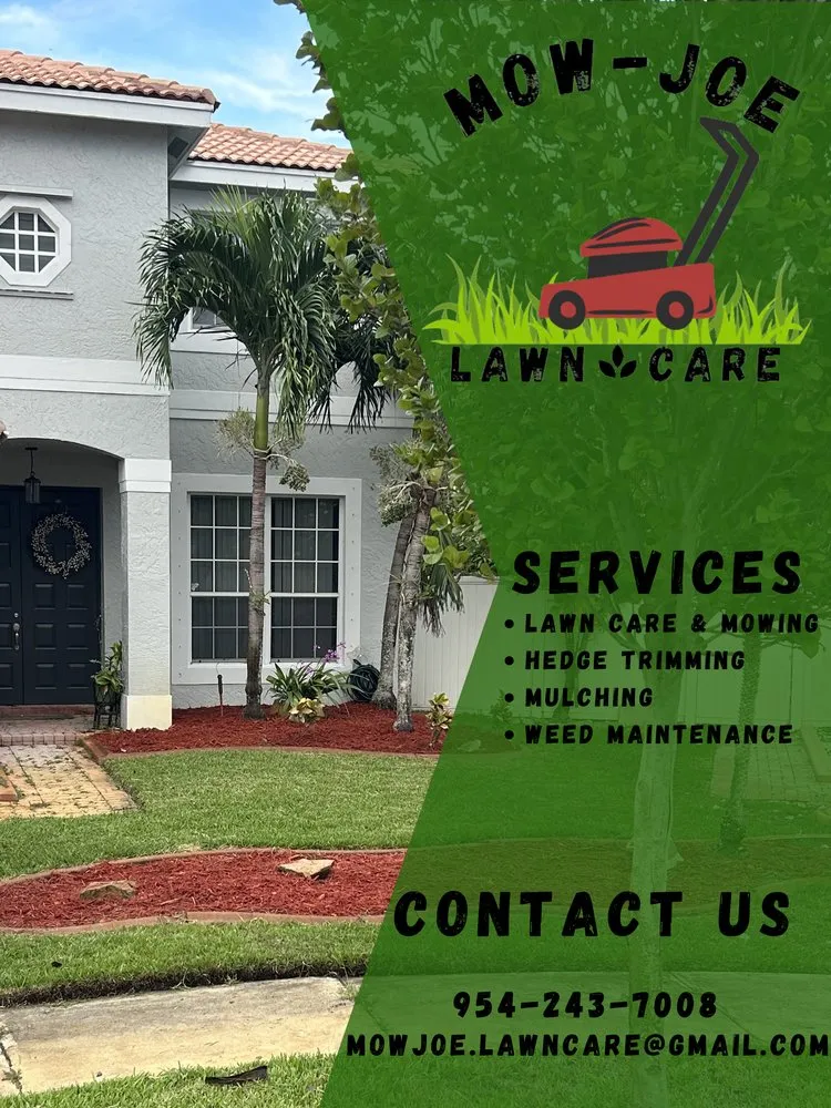 Top-rated lawn care service in Pembroke Pines, FL by Mow Joe Lawn Care