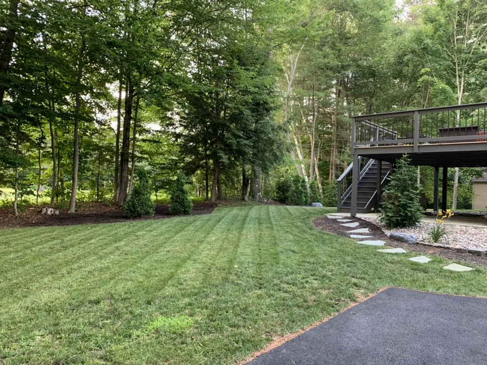 Custom garden landscaping in Glens Falls, NY by Mow 'N' Goers