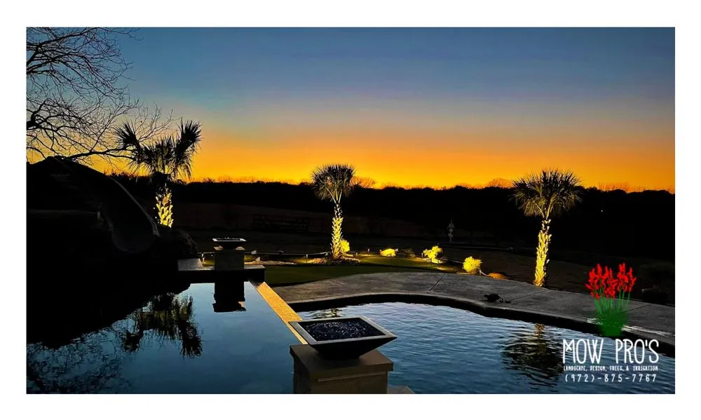 Professional landscaping services for beautiful yards in Ennis, TX by Mow Pro's