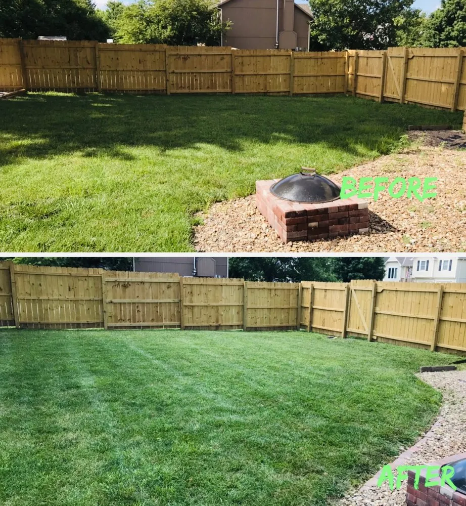 Custom landscape installation in Olathe, KS by Mow Time Lawn Service