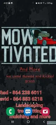 Mow-tivated and More Logo