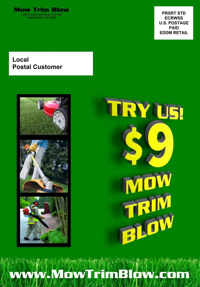 Custom landscape design for homes in Virginia Beach, VA by Mow-Trim-Blow