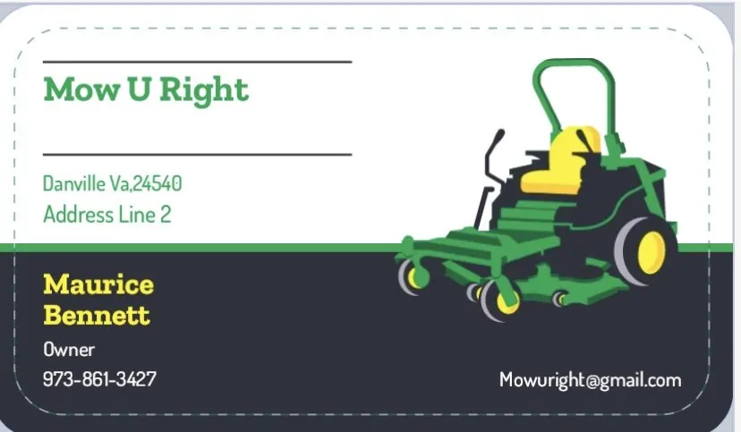 Expert lawn mowing service in Danville, VA by Mow U Right