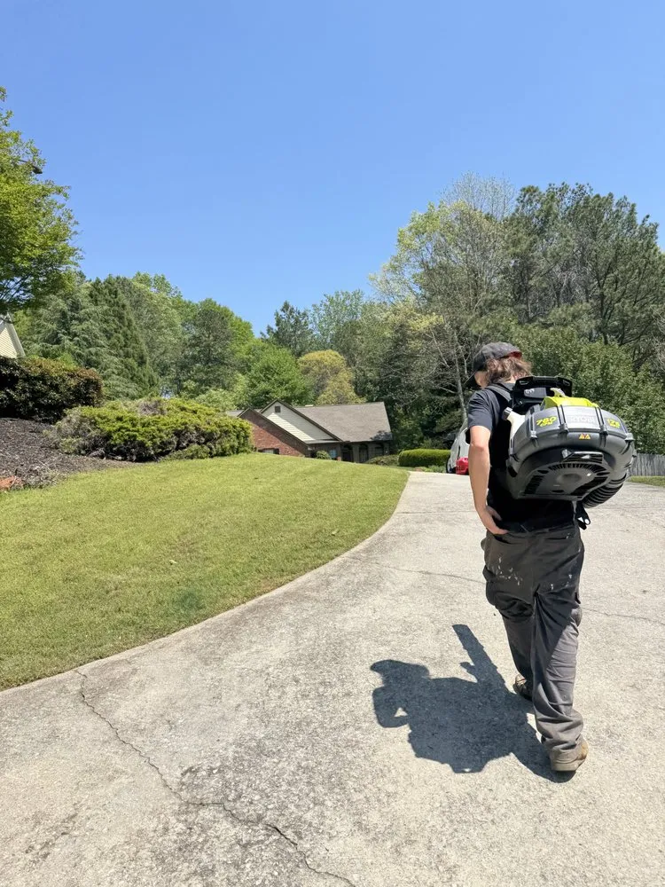 Local outdoor landscaping for residential properties in Woodstock, GA by MowBro