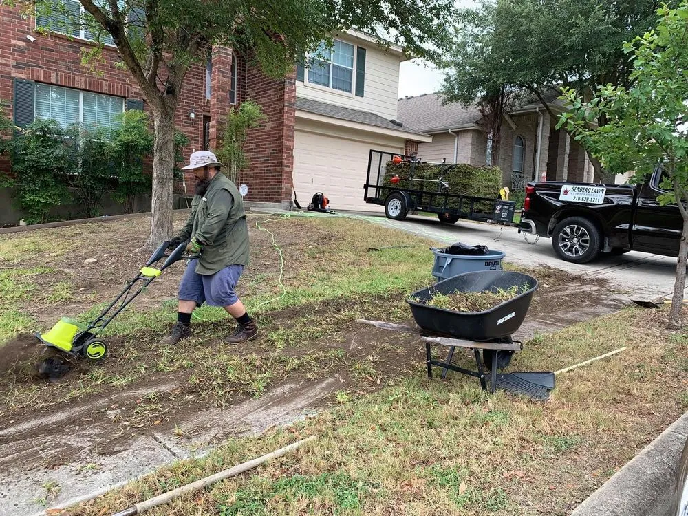 Expert lawn mowing service with custom design in San Antonio, TX by Mowego Lawn Care