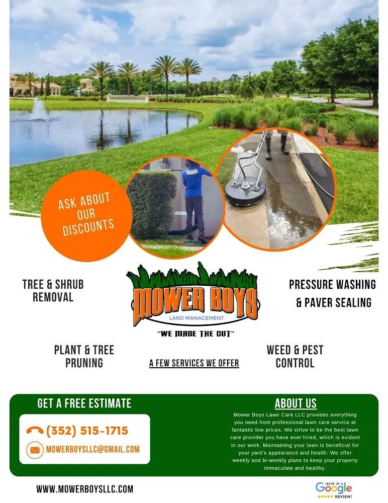 Expert lawn mowing service in Spring Hill, FL - Mower Boys