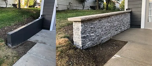 Custom garden landscaping for residential properties in Kansas City, MO by Mowers Ahead Lawn and Landscape