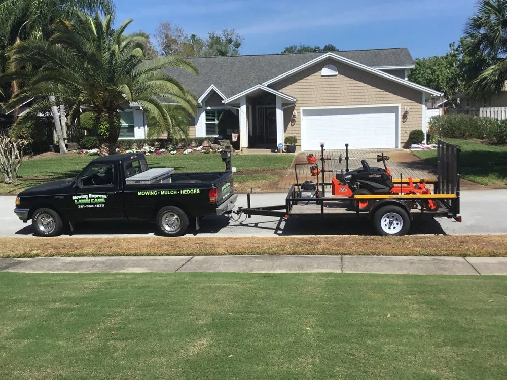 Reliable yard cleanup service for beautiful yards across Titusville, FL - Mowing Express Lawn Care
