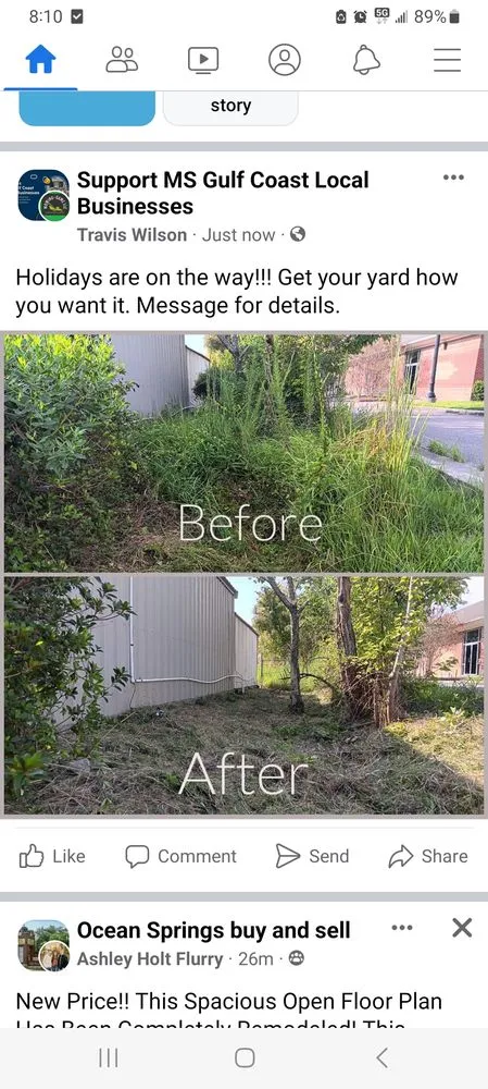 Trusted lawn mowing service near you in Ocean Springs, MS by Mowing Game