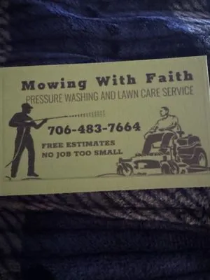 Mowing With Faith Logo