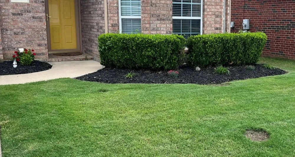 Professional garden landscaping for year-round maintenance in Fort Worth, TX by MowJo Lawn Care