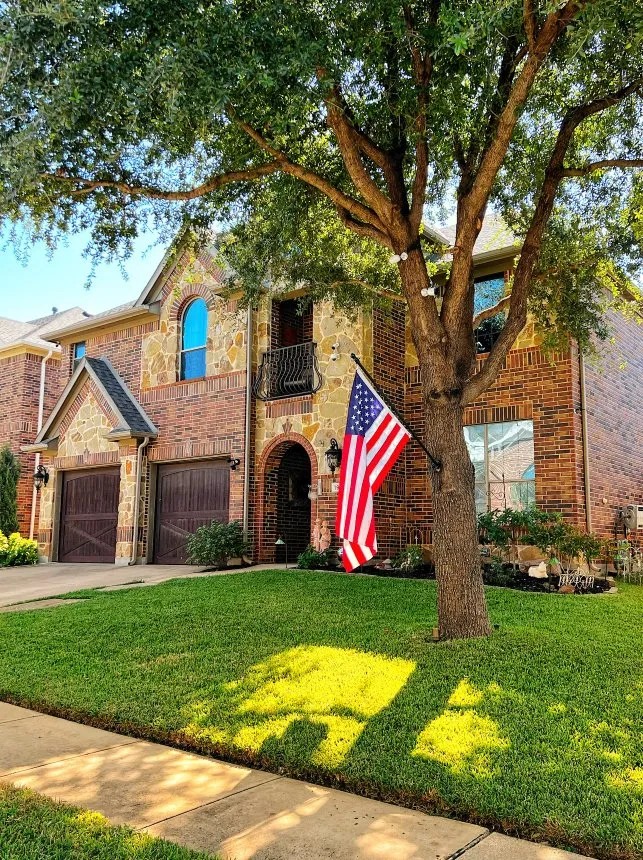 Expert garden landscaping for residential properties in Fort Worth, TX by MowJo Lawn Care