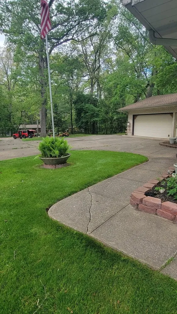 Local landscape installation in North Liberty, IN - Mowtivated Lawn Care