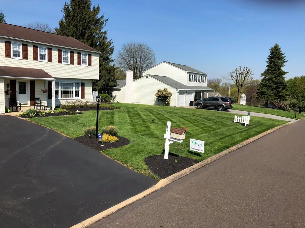 Professional lawn mowing service in Richboro, PA by Moyer's Landscaping
