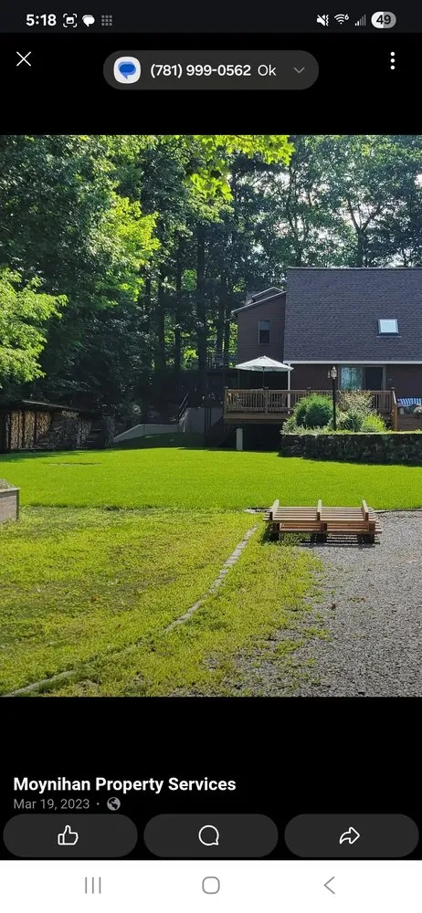 Custom landscape installation in Ashburnham, MA - Moynihan Property Services