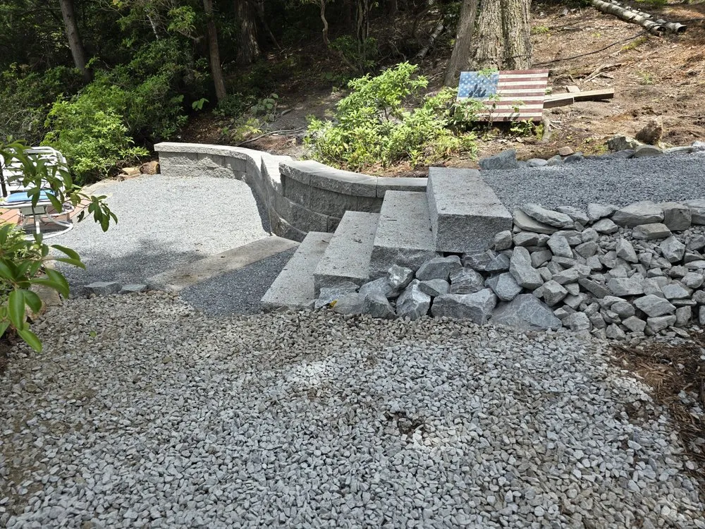 Professional landscape installation for beautiful yards in Ashburnham, MA by Moynihan Property Services