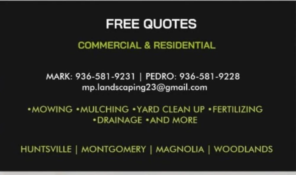 Reliable landscape installation experts serving Huntsville, TX - MP Landscaping