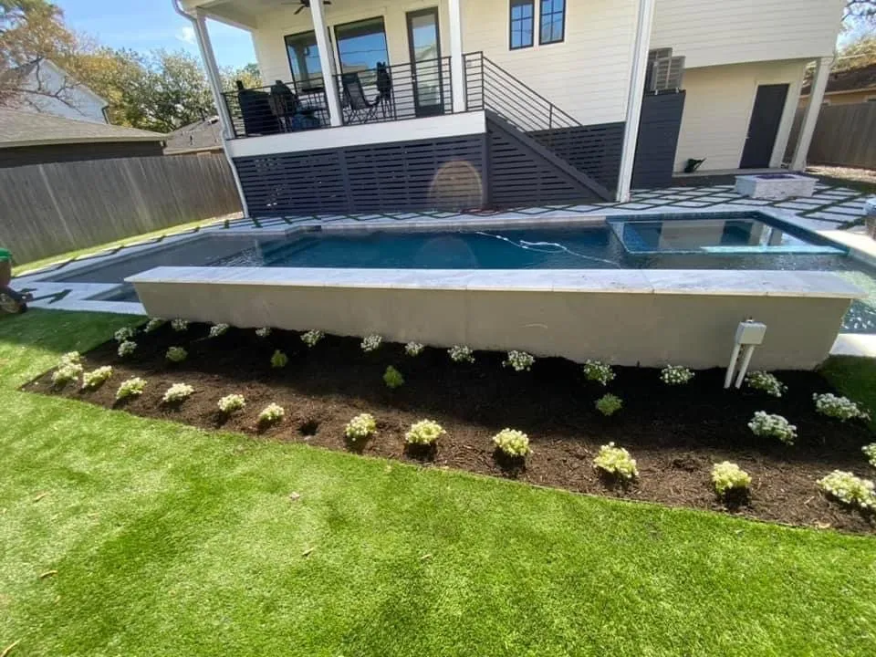 Custom landscape design with custom design across Houston, TX - Mr Avalos Lawn Service