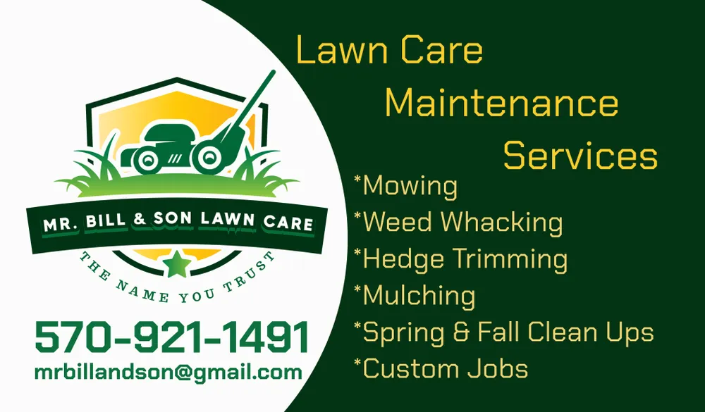 Expert yard maintenance in South Abington Township, PA by Mr. Bill & Son