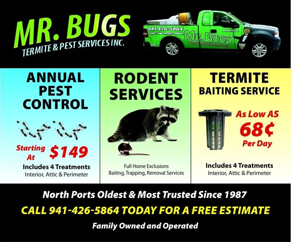 Trusted residential landscaping experts serving North Port, FL - Mr. Bugs Termite & Pest Services Inc.