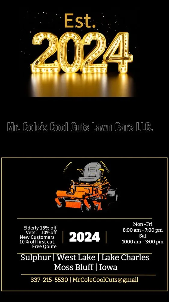 Top-rated outdoor landscaping in Sulphur, LA - Mr Cole Cool Cuts Lawn Care Service