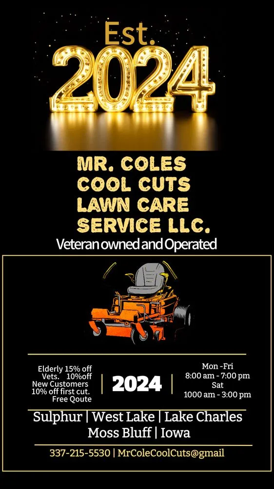 Expert yard cleanup service in Sulphur, LA by Mr Cole Cool Cuts Lawn Care Service