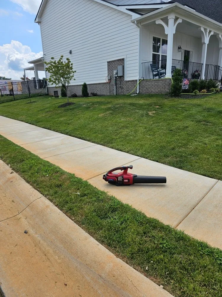 Custom landscape installation in Orlinda, TN by Mr Greens Lawn Pro's