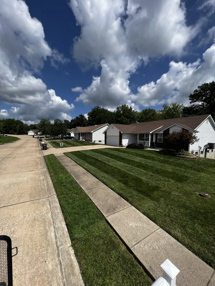 Custom garden landscaping with custom design in Troy, MO by Mr. G's Excavation & Grading