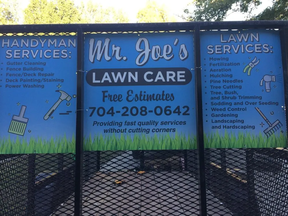 Local lawn mowing service in Charlotte, NC - Mr. Joe's Lawn Care