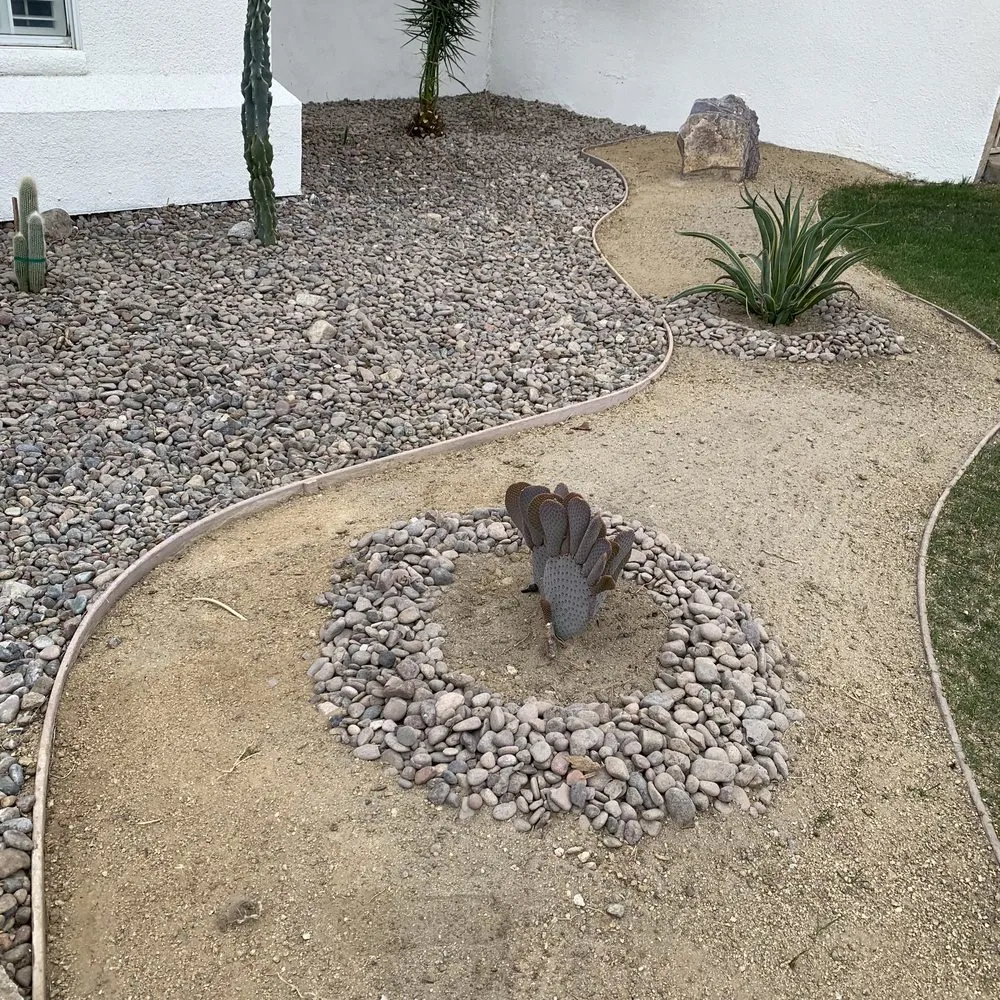 Custom lawn care service with custom design in Cathedral City, CA by M&R Landscaping Service