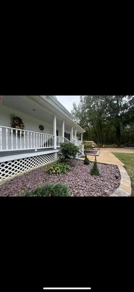 Custom landscape installation for homes in Farmington, MO by M&R Landscaping Services