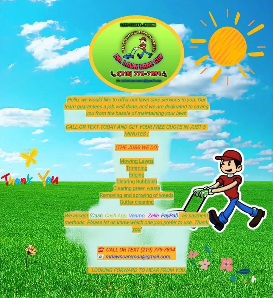 Affordable yard maintenance in Hobart, IN - Mr. Lawn Care Guy