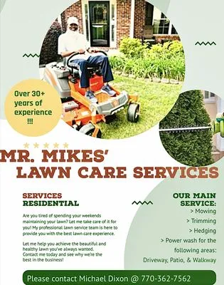 Mr Mikes’ Lawn Care Services Logo
