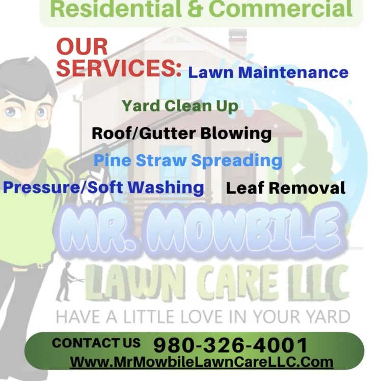 Expert lawn mowing service for outdoor upgrades in Charlotte, NC by Mr. Mowbile Lawn Care