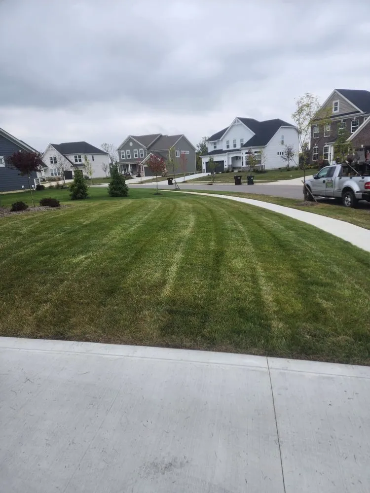 Professional outdoor landscaping for homes in Columbus, OH by Mr Rodriguez Lawn Care Services