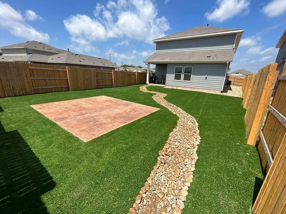 Professional landscape installation in Bastrop, TX by Mr Tibbs Landscaping