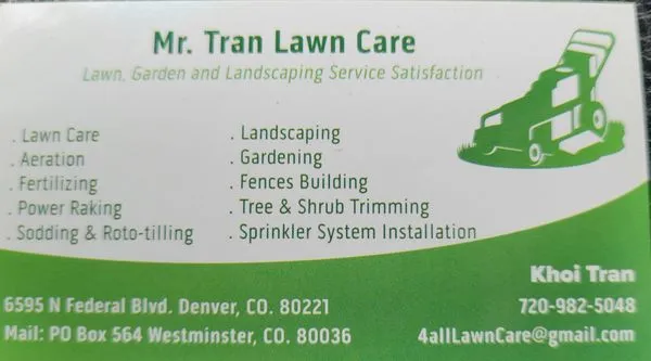 Mr. Tran Lawn Care Logo