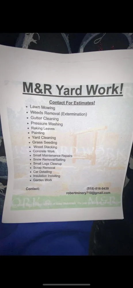 Affordable yard maintenance experts serving Amsterdam, NY - M&R Yard Work