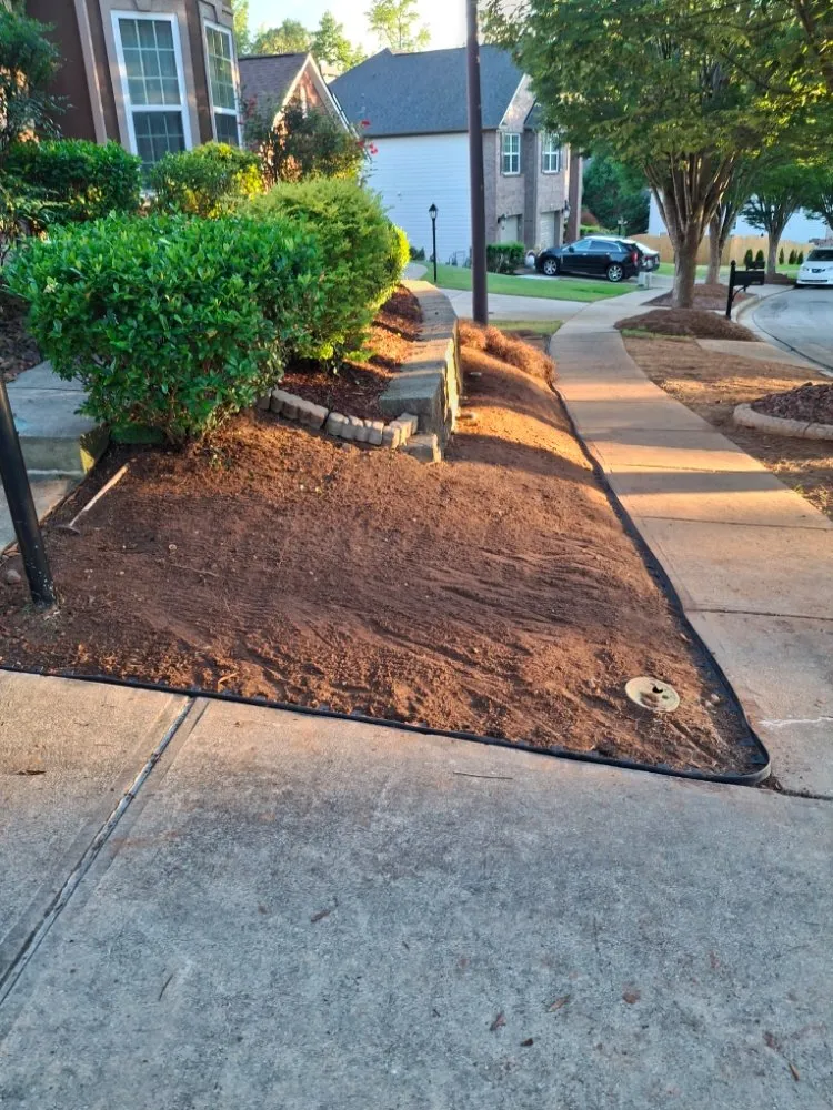 Custom garden landscaping with custom design across Fairburn, GA - Mr.Harveys