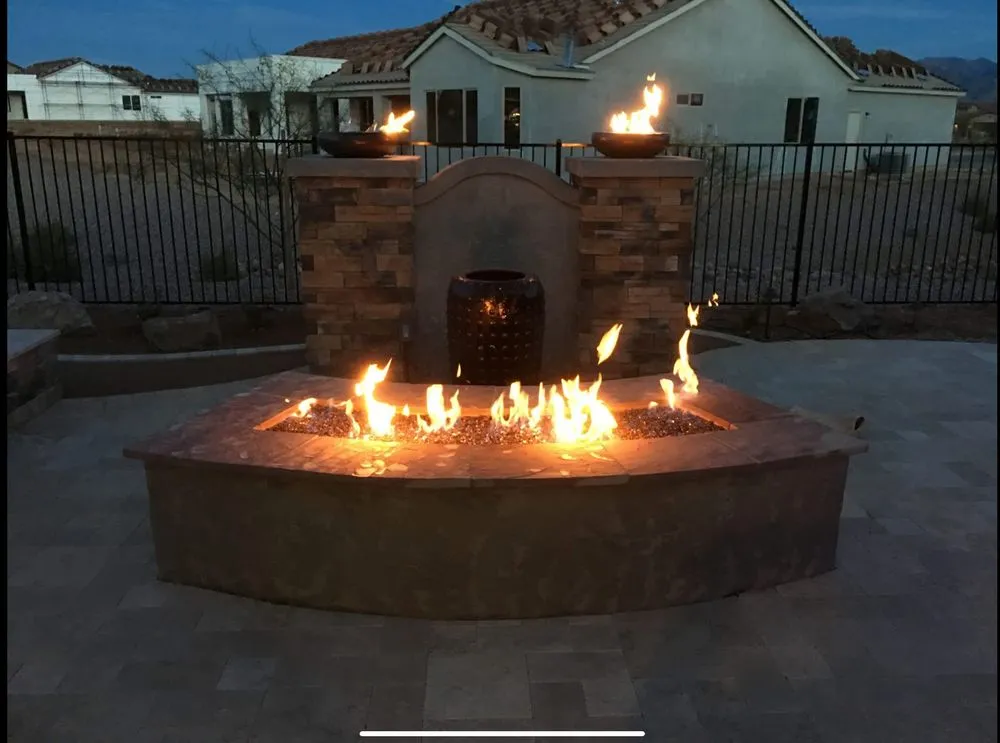 Custom landscape design with custom design in Tucson, AZ by Mrm Landscaping & Irrigation